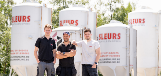 Derde generatie Sleurs neemt over - Familiebedrijven - Sleurs Mortels en Gipsen