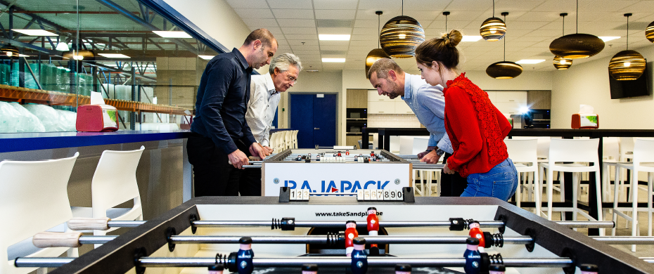 Rajapack voorziet fun op de werkplek