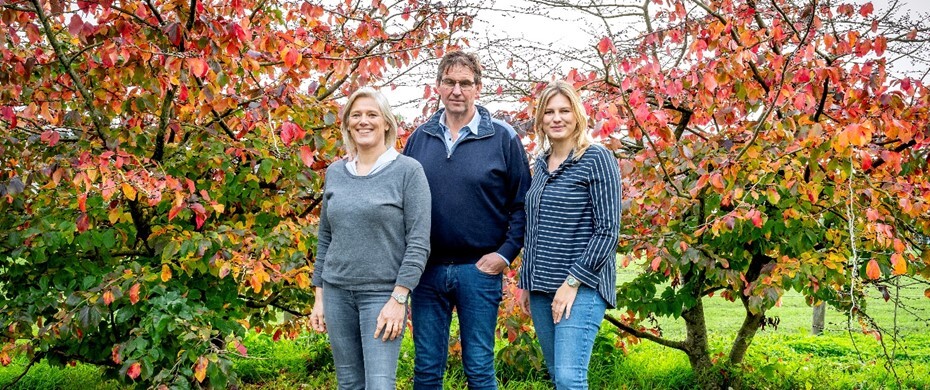 Familie met groene vingers